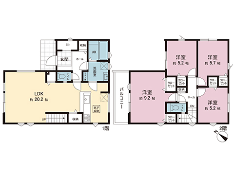 新築戸建 藤沢市善行６丁目 小田急江ノ島線善行駅 5,599万円