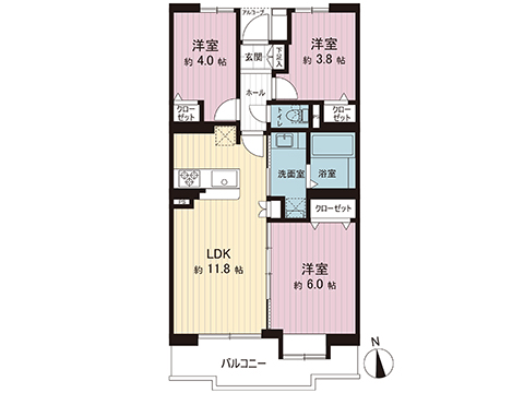 中古マンション 相模原市緑区橋本台１丁目 JR相模線南橋本駅 2,490万円