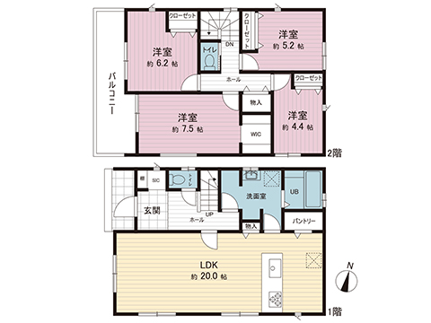 新築戸建 東京都町田市金井１丁目 JR横浜線町田駅 4,590万円