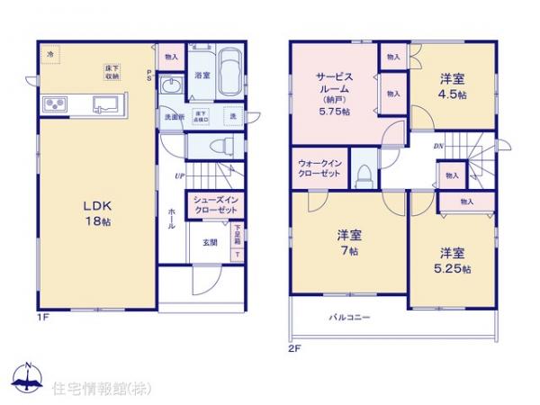 新築戸建 千葉県船橋市二和西４丁目24-16 京成松戸線二和向台駅 3,490万円