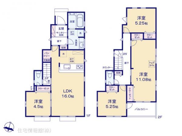 新築戸建 埼玉県ふじみ野市西原１丁目2-1 東武東上線上福岡駅 4,480万円