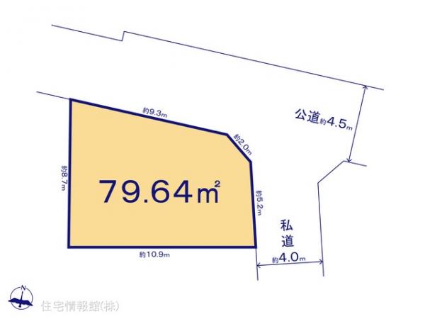 土地 東京都東大和市新堀１丁目1418-5 西武拝島線小川駅 1,480万円