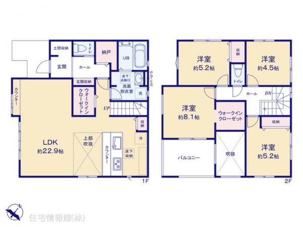 新築戸建 埼玉県鶴ヶ島市大字五味ヶ谷67-4 東武東上線鶴ヶ島駅 4,499万円