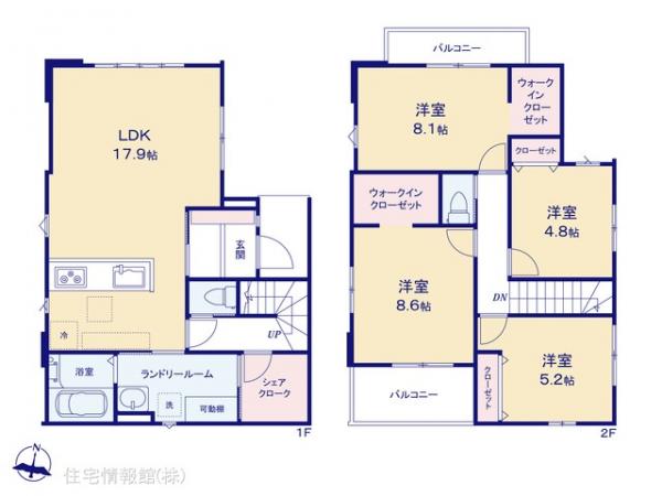 新築戸建 埼玉県川越市小仙波町２丁目44-48 西武新宿線本川越駅 4,199万円