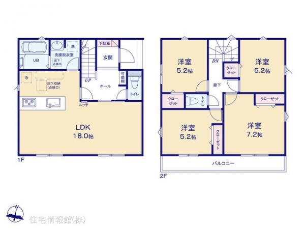 新築戸建 神奈川県横浜市港北区下田町６丁目290-1 東急東横線日吉駅 6,780万円