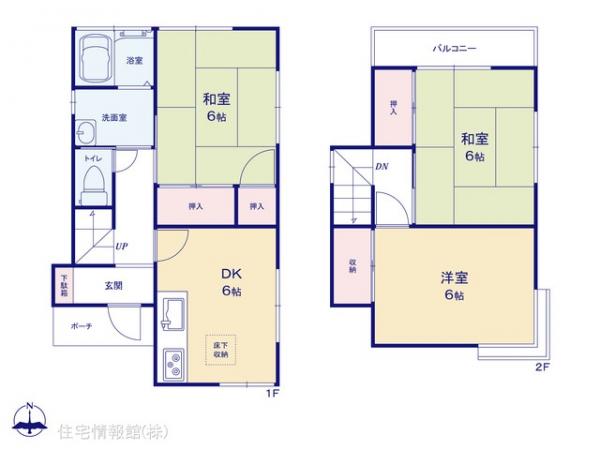 中古戸建 千葉県船橋市咲が丘２丁目30-8 京成松戸線二和向台駅 1,480万円
