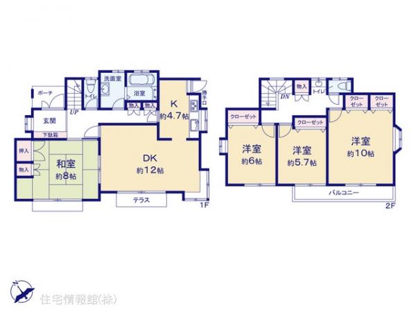 中古戸建 千葉県佐倉市西志津３丁目10-17 京成本線勝田台駅 2,740万円