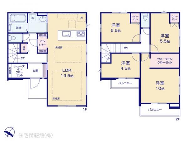 新築戸建 東京都調布市深大寺東町７丁目25-1 京王線調布駅 8,098万円