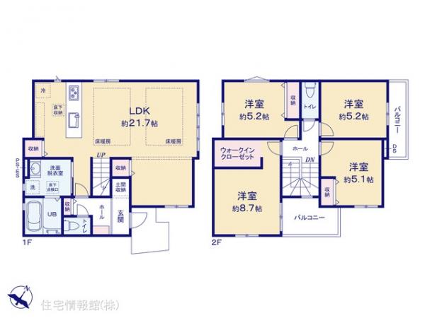 新築戸建 東京都府中市南町１丁目11-17 JR南武線府中本町駅 7,499万円