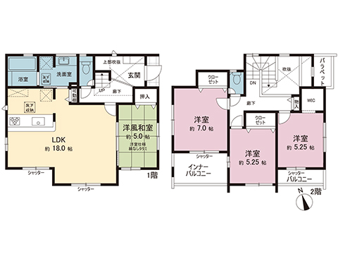 新築戸建 大和市上和田 小田急江ノ島線桜ヶ丘駅 4,980万円