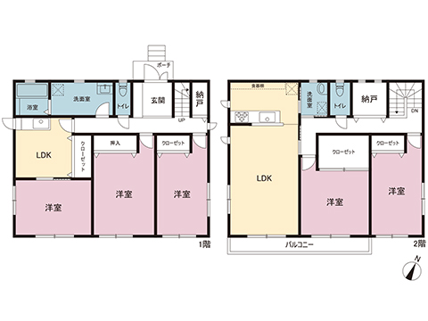中古戸建 中郡二宮町百合が丘１丁目 JR東海道本線(東京〜熱海)二宮駅 5,980万円