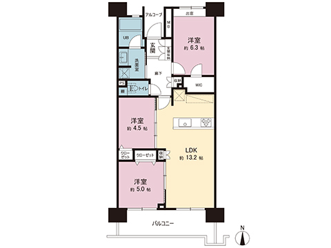 中古マンション 府中市晴見町１丁目 JR武蔵野線北府中駅 4,490万円