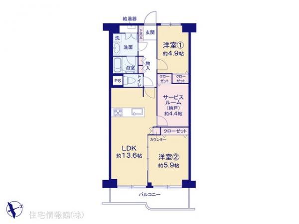 中古マンション 東京都江戸川区船堀１丁目1-26 都営新宿線船堀駅 4,998万円