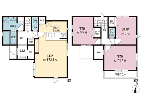新築戸建 厚木市愛甲東３丁目 小田急線愛甲石田駅 3,680万円