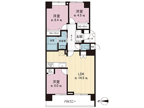 中古マンション 千葉市中央区宮崎町 京成千原線大森台駅 2,590万円