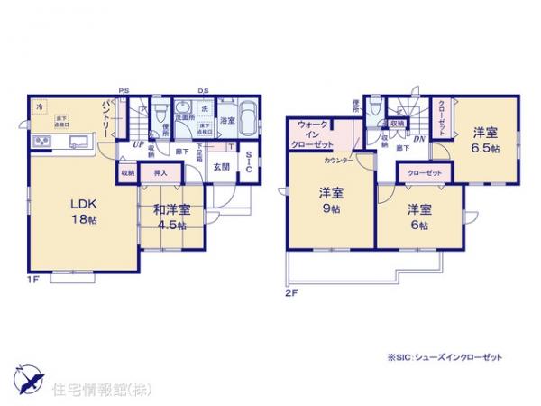 新築戸建 埼玉県狭山市笹井２丁目6 西武新宿線狭山市駅 3,380万円