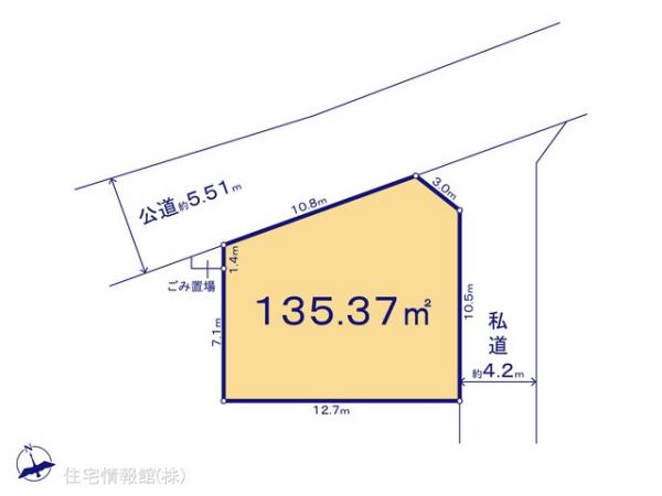 土地 埼玉県鶴ヶ島市大字藤金708 東武東上線若葉駅 1,680万円