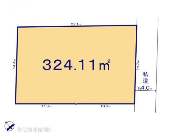 土地 東京都武蔵野市西久保２丁目4-11 JR中央線三鷹駅 3億7,800万円