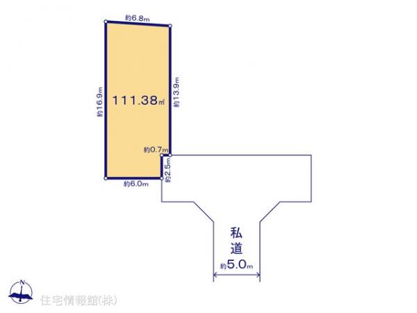土地 東京都西東京市芝久保町３丁目1994-1 西武新宿線花小金井駅 4,980万円