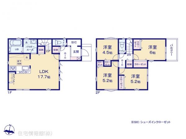 新築戸建 埼玉県川口市大字安行藤八751-17 埼玉高速鉄道戸塚安行駅 5,099万円