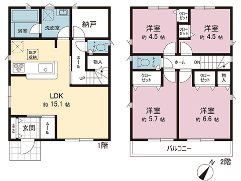 新築戸建 相模原市南区大野台４丁目 小田急線相模大野駅 3,080万円