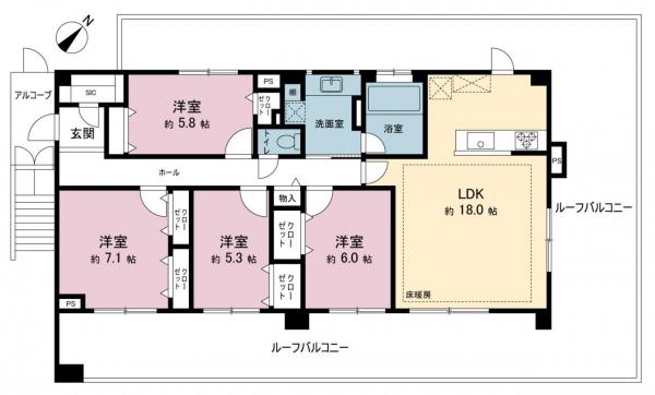 中古マンション 藤沢市本鵠沼５丁目 江ノ島電鉄線藤沢駅 7,498万円