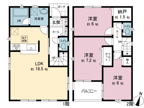 新築戸建 足柄上郡山北町山北 JR御殿場線山北駅 2,080万円
