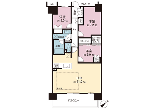 中古マンション 市原市五所 JR内房線八幡宿駅 2,680万円