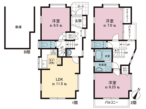 中古戸建 東村山市萩山町３丁目 西武多摩湖線八坂駅 3,380万円