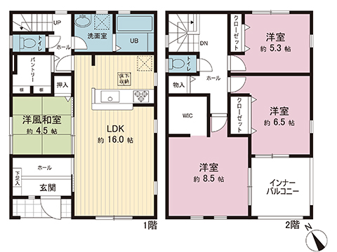 新築戸建 栃木市都賀町平川 東武宇都宮線野州平川駅 2,490万円