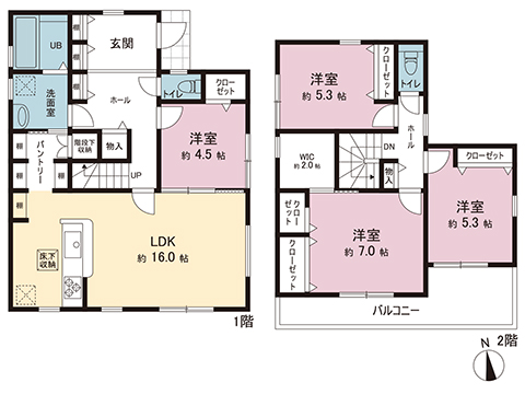 新築戸建 町田市本町田 JR横浜線古淵駅 4,980万円