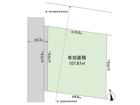 土地 府中市北山町２丁目 JR中央線国立駅 3,380万円
