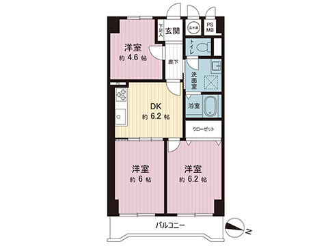中古マンション 福生市本町 JR青梅線福生駅 1,799万円