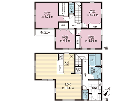 新築戸建 大和市福田 小田急江ノ島線高座渋谷駅 4,980万円