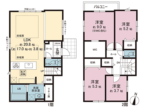 新築戸建 海老名市国分北３丁目 小田急線海老名駅 5,998万円