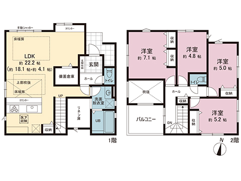 新築戸建 海老名市国分北３丁目 小田急線海老名駅 6,198万円