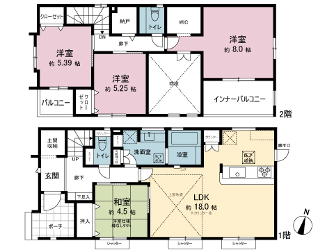 新築戸建 宇都宮市陽東４丁目 宇都宮芳賀ライト線陽東３丁目駅 4,798万円