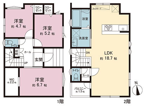 新築戸建 町田市本町田 小田急線玉川学園前駅 3,680万円