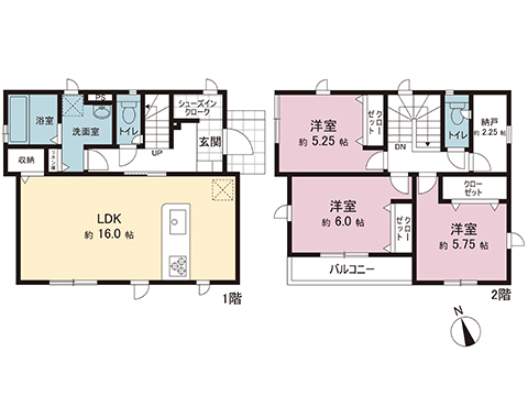 新築戸建 横浜市青葉区荏田西５丁目 東急田園都市線市が尾駅 6,299万円