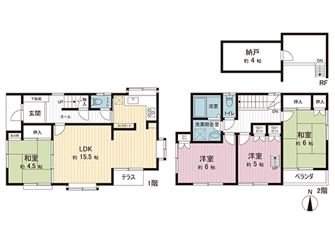 中古戸建 東村山市萩山町１丁目 西武多摩湖線萩山駅 3,699万円