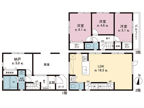 新築戸建 神奈川県横浜市金沢区富岡東１丁目 JR京浜東北線新杉田駅 3,980万円