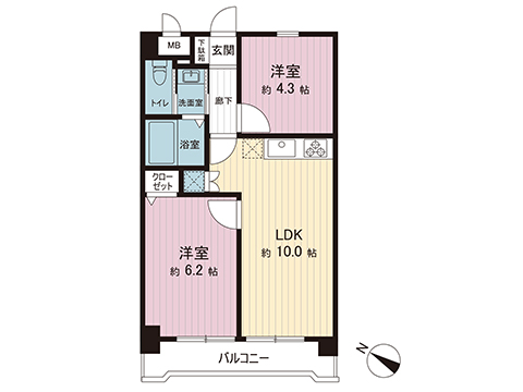 中古マンション 福生市武蔵野台２丁目 JR青梅線福生駅 1,399万円