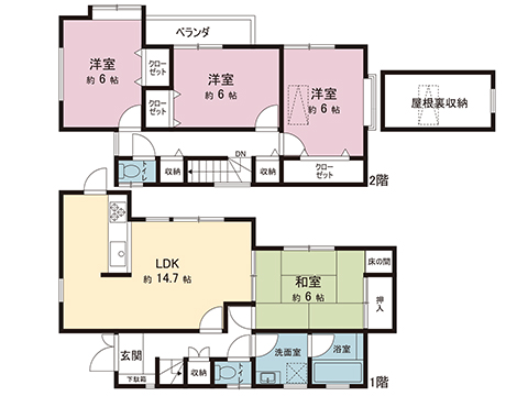 中古戸建 千葉市稲毛区作草部町 千葉都市モノレール天台駅 2,480万円