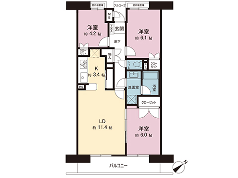 中古マンション 高座郡寒川町宮山 JR相模線宮山駅 2,180万円