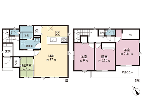 新築戸建 春日部市藤塚 東武伊勢崎線一ノ割駅 3,499万円