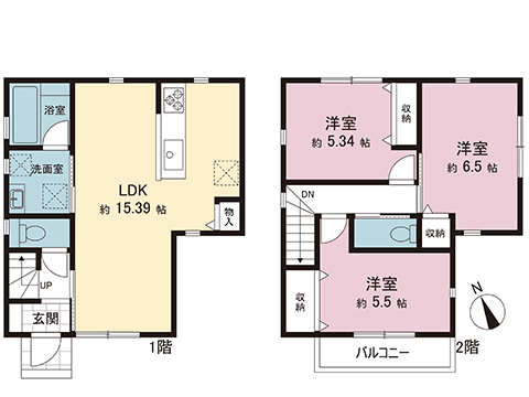 新築戸建 越谷市宮本町３丁目 東武伊勢崎線越谷駅 3,480万円