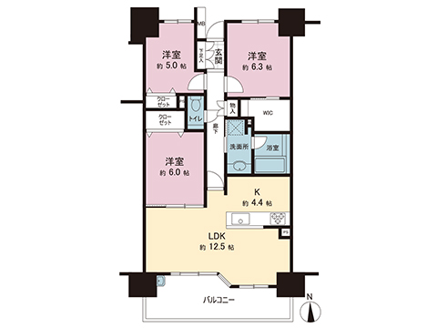 中古マンション 相模原市緑区西橋本３丁目 京王相模原線橋本駅 4,480万円
