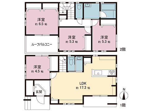 中古戸建 相模原市緑区二本松３丁目 京王相模原線橋本駅 4,380万円