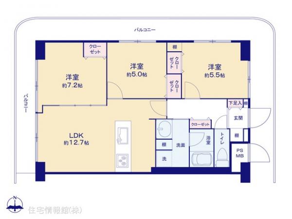 中古マンション 埼玉県三郷市新和５丁目128-1 つくばエクスプレス三郷中央駅 1,998万円