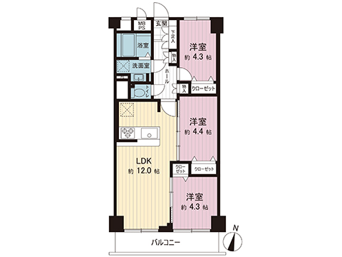 中古マンション 東村山市富士見町３丁目 西武多摩湖線武蔵大和駅 2,090万円